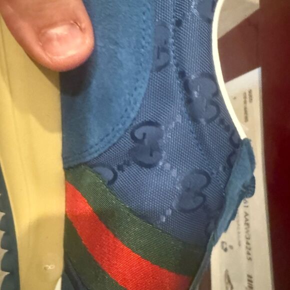 New with box Men\'s Blue Gucci Sneakers us size 9 Gucci 8